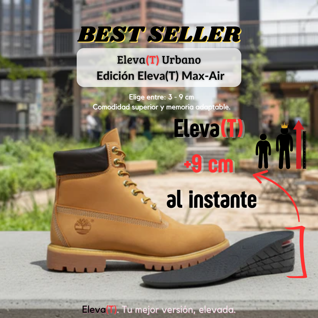 ElevaT Max-Air Urbano| Plantilla de Máxima Altura (3-9 cm)