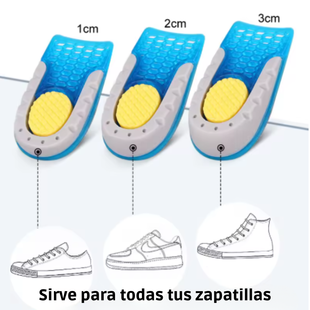 ElevaT Medium Signature | Talonera de Altura Ajustable con Gel (1.5 - 3.5 cm)