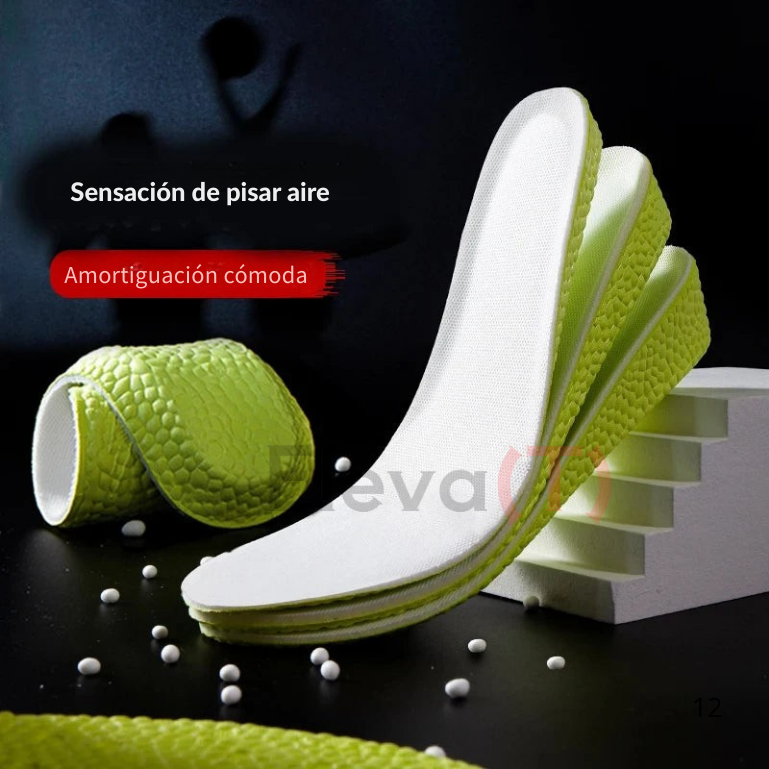 ElevaT Deportivo| Plantillas Antichoque Verdes (1.5-3.5 cm)