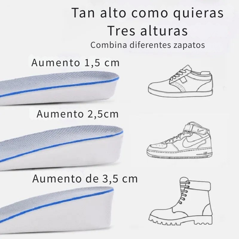 ElevaT Urbano| Plantillas Universales de Altura (1.5-3.5 cm)